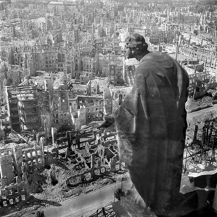 Dresden in ruins, 1945